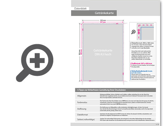 Product Bild getr__nkekarte_mit_metall-spiralbindung__endformat_din_a3__16-seitig